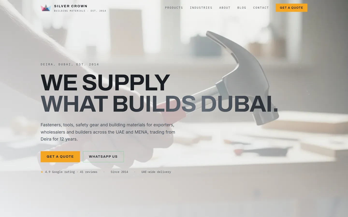 Homepage of BuildingMaterials.ae (buildingmaterials.ae)