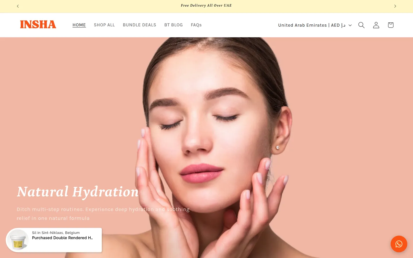 Homepage of INSHA (insha.life)